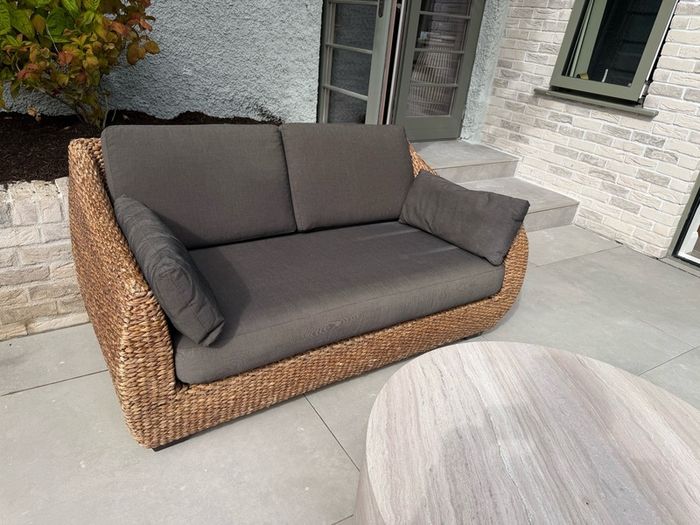 Lounge Sofa & Armchair Set, Lazaretta Rattan Natural