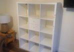 IKEA Kallax-style cube shelving unit