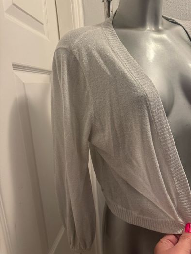 Joanna Hope silver bolero cardi size UK 16 EU44 Perfect condition Postage included