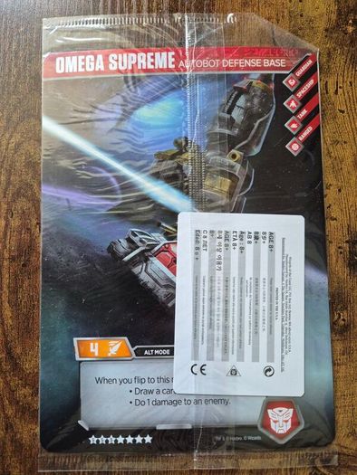 Transformers Omega Supreme Oversized Card