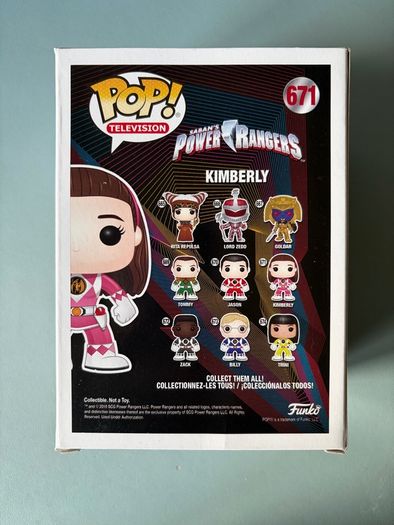 Funko Pop Kimberly 671 Pink Ranger - Signed Autograph Amy Jo Johnson COA Power Rangers