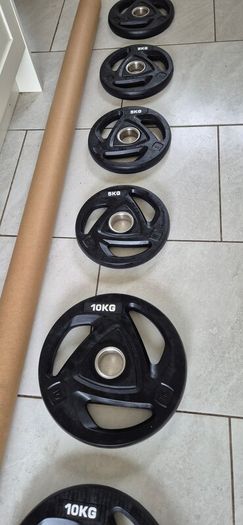 brand new olympic tri grip weight lifting set A