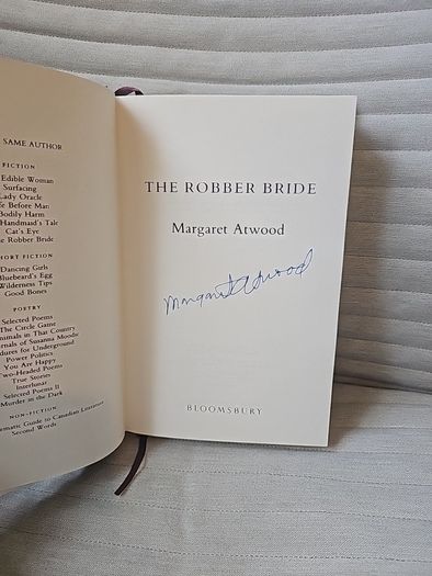 The Robber Bride by Margaret Atwood, First Edition, Signed
