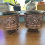 Pair of Vintage Elpec Irish Copper & Brass Jardinieres Image 2