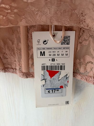 Zara lace corset top