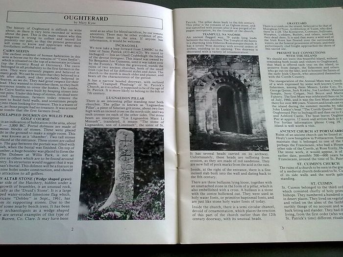 Oughterard Kilcummin Journal Summer 1984. Galway
