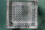 Chunky vintage glass ashtray