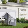 Pop Up Gazebo 3 x 3m with Carry Bag and Windows Image 6