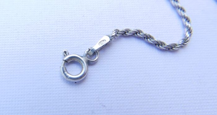 Vintage Sterling Silver 925 Pendant and Necklace length 16" - 5,95g