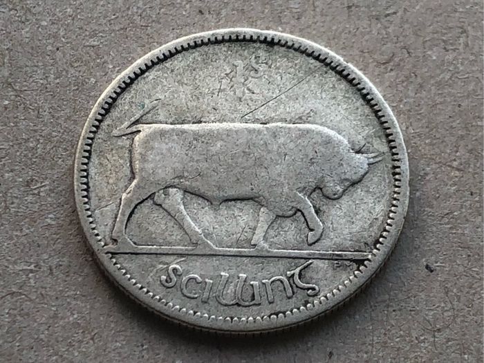 Irish silver one shilling