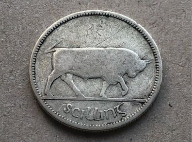 Irish silver one shilling