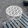 Decorative Wrought Iron Plant Stand Side Table (Vintage Style) Image 4