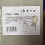 5 pack Click define 2 gang sockets brushed steel + black Image 2