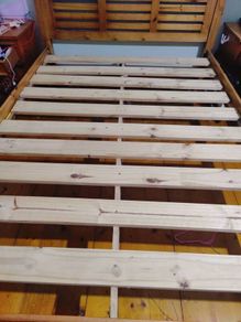 double bed with mattress