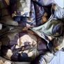 Bershka padded camouflage jacket size large Image 5