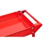 Set of 2 Workshop Tool Trolleys 100 kg Heavy-Duty Steel Garage Carts with 2 Shelves Image 4