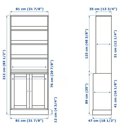 Pair of Havsta Ikea Units