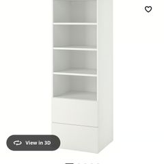 Bookcase with 2 drawers