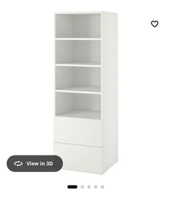 Bookcase with 2 drawers