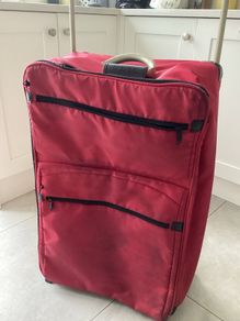 Large Red Suitcase. Sub Zero weight.