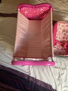 Big doll cot and carrycot