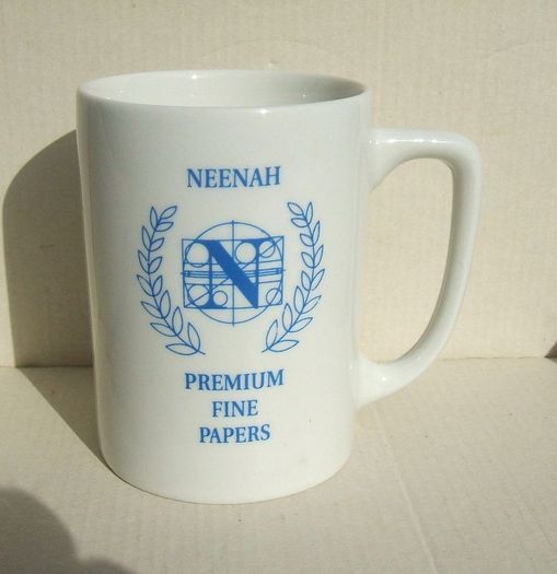 NEENAH PREMIUM FINE PAPERS (Wisconsin, USA) - a promotional ceramic mug