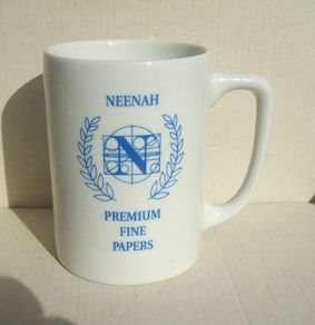 NEENAH PREMIUM FINE PAPERS (Wisconsin, USA) - a promotional ceramic mug