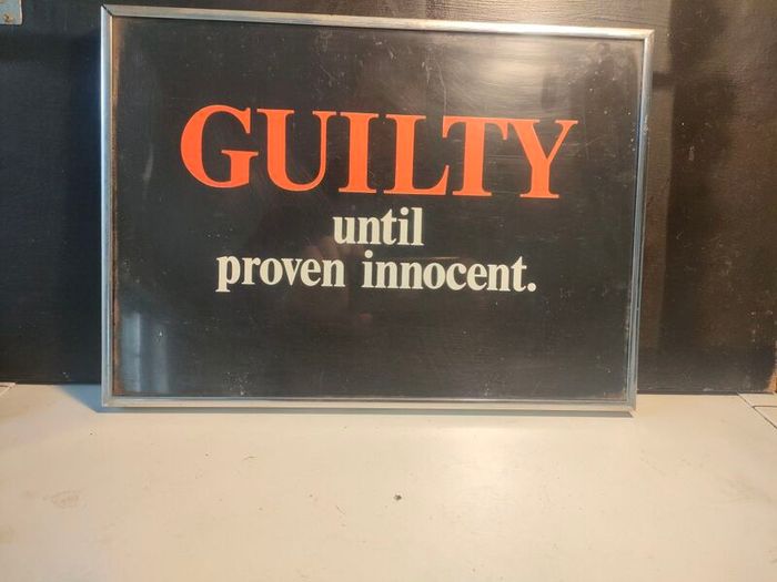 NI Vintage Anti Establishment Sign