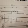 TV Tables Black Toughened Piano Glass 3 Tier 80 cm Wide Image 5