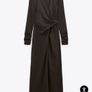 Zara draped wool blend dress  limited edition, small Image 2