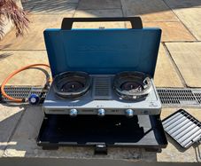 Campingaz Camping Chef Folding Portable Double Burner Gas Stove