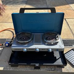 Campingaz Camping Chef Folding Portable Double Burner Gas Stove