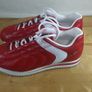 Levi's Red Leather Trainers EU 37 UK 4 Retro 70s Style Ripple Sole Sneakers Image 2