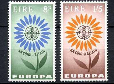 Ireland 1964 Scott # 196-197 EUROPA - Cat. Value 18.00 Euro - Mint Never Hinged (LPI) - Free Postage