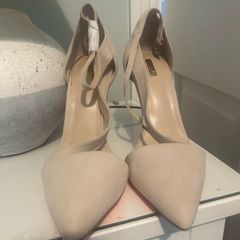 Carvela Suede Nude High Heels Size 40