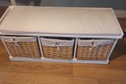Hallway storage bench