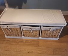 Hallway storage bench