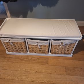 Hallway storage bench