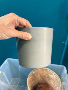 Grey pot
