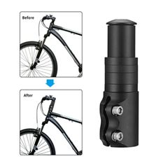 New Bike Fork Stem Extender Riser Aluminium