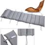 2 x Sun Lounger with Cushion for 2 People,oad Capacity, FSC Certified Swing Lounger Set for Balcony, 195 x 60 cm Image 2