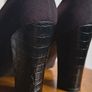 Suede black shoes Image 4