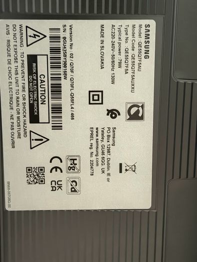 samsung QLED 55 Damage