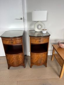 antique bedside lockers