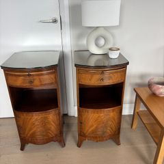 antique bedside lockers