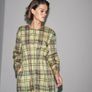 Fab Zara Lemon and Green Plaid MIDI Dress New  Size Large runs big UK 12-14 Image 4