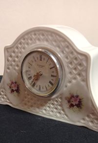 Donegal Parian China Flora Blarney Mantle Clock