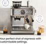 15 Bar Espresso Machine with Milk Frother, Barista Steam Wand, Professional Coffee Maker with Coffee Grinder, 30 Grind Settings, 3L Removable Water Tank - Stainless Steel Image 3
