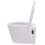 Wall Hung Toilet with Concealed Cistern Ceramic White Image 6