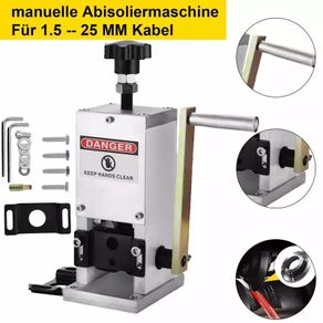 Manual Wire Stripping Machine Copper Cable Peeling Stripper w/ Drill Connector